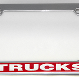 Ford – Chrome License Plate Frame – Ford Trucks Word Logo