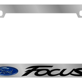 Ford – Chrome License Plate Frame – Ford Focus Word Logo