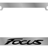Ford – Chrome License Plate Frame – Focus Word