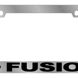Ford – Chrome License Plate Frame – Ford Fusion Word Logo