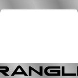 Jeep - Chrome Icon Frames - Jeep Wrangler Word Logo