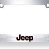 Jeep - Chrome Icon Frames - Jeep Word Logo