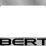 Jeep - Chrome Icon Frames - Jeep Liberty Word Logo
