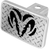 Dodge Mopar Ram Emblem Trailer Hitch Plug - Premium XL - Official Licensed