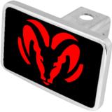 Dodge Ram Logo Trailer Hitch Plug - Premium XL - Official Licensed