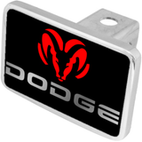 Dodge Ram Logo/Word Trailer Hitch Plug - Premium XL - Official Licensed