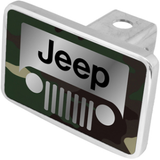 Mopar Jeep Grill Logo Trailer Hitch Plug - Premium XL - Official Licensed