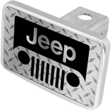 Mopar Jeep Grill Emblem Trailer Hitch Plug - Premium XL - Official Licensed