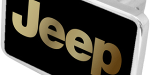 Mopar Jeep Logo Trailer Hitch Plug - Premium XL - Official Licensed