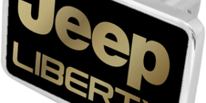 Mopar Jeep Liberty Logo Trailer Hitch Plug - Premium XL - Official Licensed
