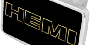 Mopar Hemi Logo Trailer Hitch Plug - Premium XL - Official Licensed