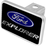 Ford Explorer Logo Trailer Hitch Plug - Premium XL - Official Licensed