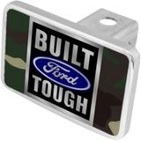 Ford -Built Ford Tough Logo Trailer Hitch Plug - Premium XL - Official Licensed