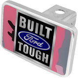 Ford -Built Ford Tough Logo Trailer Hitch Plug - Premium XL - Official Licensed