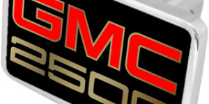 GMC 2500 Logo Trailer Hitch Plug - Premium XL - Official Licensed