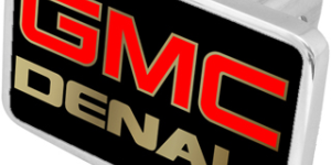 GMC Denali Logo Trailer Hitch Plug - Premium XL - Official Licensed