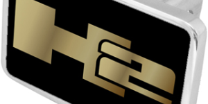 Hummer H2 Logo Trailer Hitch Plug - Premium XL - Official Licensed