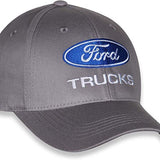 Ford Trucks Embroidered Logo Baseball Cap Car Racing Hat Gray Officially License