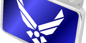 LSN Military-USAF Emblem Trailer Hitch Plug - Premium XL - Official Licensed
