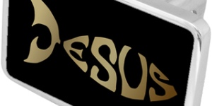 LSN Spiritual- Jesus Fish Logo Trailer Hitch Plug - Premium XL - Official Licensed