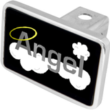 LSN Spiritual- Angel Word with Clouds and Halo Trailer Hitch Plug - Premium XL - Official Licensed