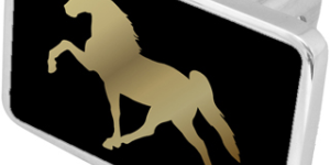 LSN- Horse Logo Trailer Hitch Plug - Premium XL - Official Licensed