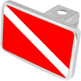 LSN- Diver Down Logo Trailer Hitch Plug - Premium XL - Official Licensed
