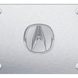 Acura (No Fill) License Plate - Chrome Logo - Official Licensed