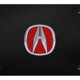 Acura (Red Fill) License Plate - Chrome Logo Official Licensed
