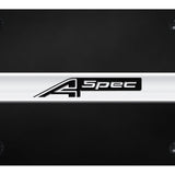 Acura A-Spec Name License Plate - Chrome Logo - Official Licensed