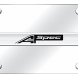 Acura A-Spec Name License Plate - Chrome Logo - Official Licensed