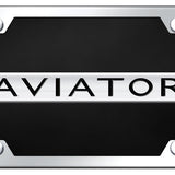 Lincoln Aviator Name Acrylic Kit - Chrome on Black - Official Licensed