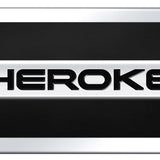 Jeep Cherokee Name Acrylic Mini Kit - Chrome on Black - Official Licensed