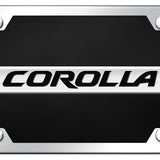 Toyota Corolla Name Acrylic Kit - Chrome on Black - Official Licensed