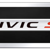 Honda Civic SI Name Acrylic Mini Kit - Chrome on Black - Official Licensed