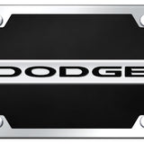 Dodge Name Acrylic Kit - Chrome on Black - Official Licensed