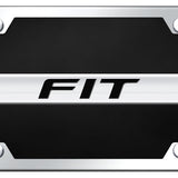 Honda Fit Name Acrylic Kit - Chrome on Black - Official Licensed