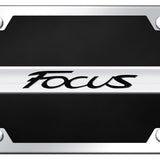 Ford Focus Name Acrylic Kit - Chrome on Black - Official Licensed