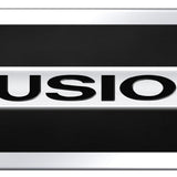 Ford Fusion Name Acrylic Mini Kit - Chrome on Black - Official Licensed