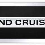 Toyota Land Cruiser Name Acrylic Mini Kit - Chrome on Black - Official Licensed