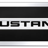 Ford Mustang Name Acrylic Mini Kit - Chrome on Black - Official Licensed
