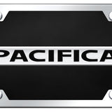 Chrysler Pacifica Name Acrylic Kit - Chrome on Black - Official Licensed