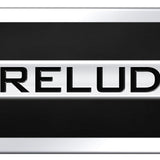 Honda Prelude Name Acrylic Mini Kit - Chrome on Black - Official Licensed