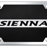 Toyota Sienna Name Acrylic Kit - Chrome on Black - Official Licensed