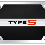 Acura Type-S Name Acrylic Kit - Chrome on Black - Official Licensed