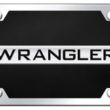 Jeep Wrangler Name Acrylic Kit - Chrome on Black - Official Licensed