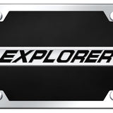 Ford Explorer Name Acrylic Kit - Chrome on Black - Official Licensed