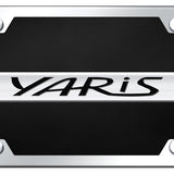 Toyota Yaris Name Acrylic Kit - Chrome on Black - Official Licensed
