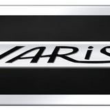 Toyota Yaris Name Acrylic Mini Kit - Chrome on Black - Official Licensed
