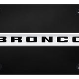 Ford Bronco 2020 Name License Plate - Chrome Logo - Official Licensed